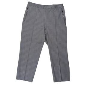 BOSS Hugo Boss Telana Pinstripe Trousers Gray & White Size 10